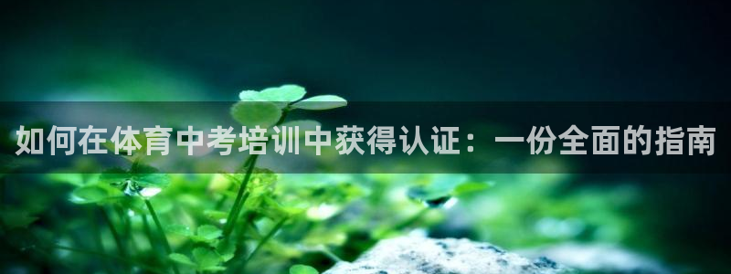 耀世平台地址：如何在体育中考培训中获得认证：一份全面