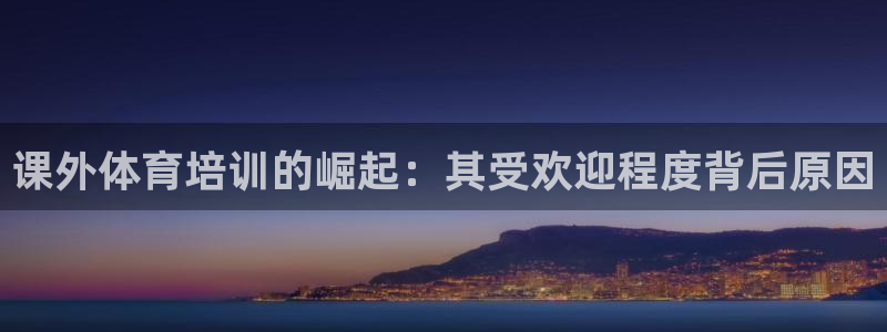 耀世集团王大聪图片：课外体育培训的崛起：其受欢迎程度