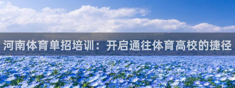 耀世集团七天三倍彩金活动：河南体育单招培训：开启通往