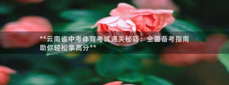 耀世娱乐可以玩吗：**云南省中考体育考试通关秘籍：全