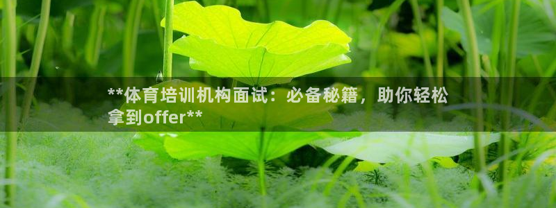 耀世官网入口：**体育培训机构面试：必备秘籍，助你轻