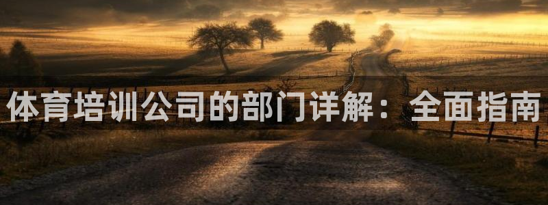 耀世娱乐挂机赚钱吗：体育培训公司的部门详解：全面指南