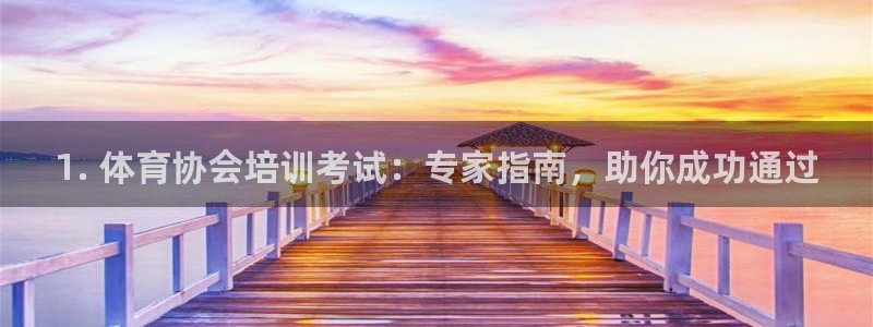 耀世平台负责人是谁：1. 体育协会培训考试：专家指南