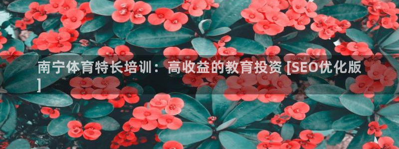 耀世平台华 5O6917 平台：南宁体育特长培训：高