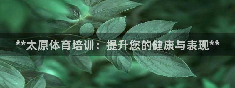 耀世平台注册网址：**太原体育培训：提升您的健康与表