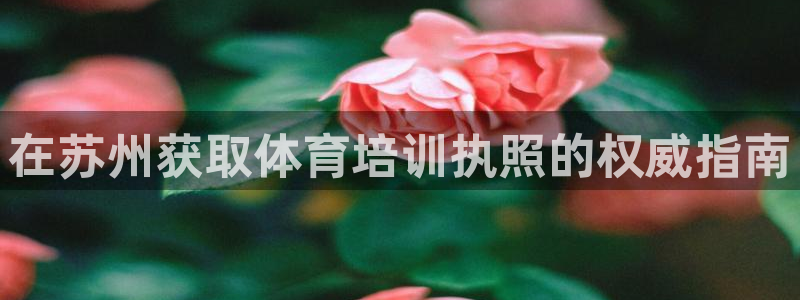 耀世集团商业联盟罗文斌主任：在苏州获取体育培训执照的