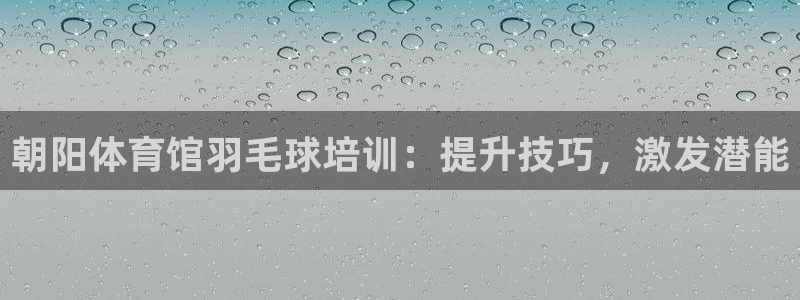 耀世娱乐下载最新版本安装包：朝阳体育馆羽毛球培训：提