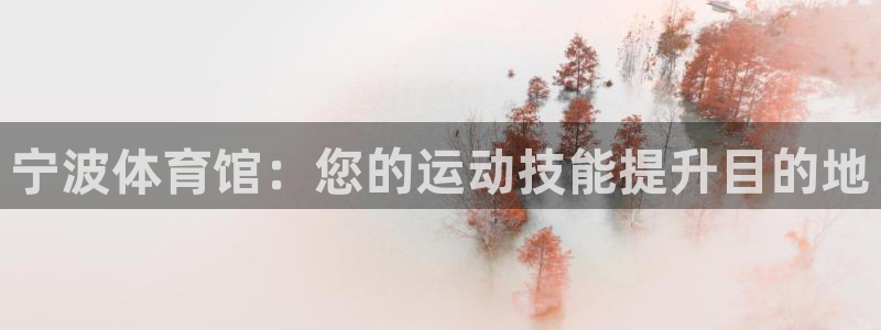 耀世娱乐优 411o31 耀世：宁波体育馆：您的运动技能提升