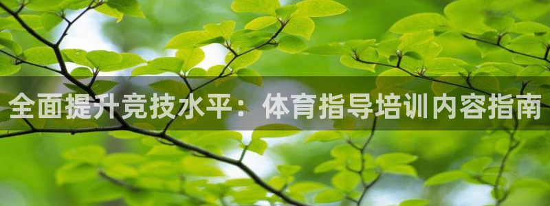 耀世娱乐登录注册流程：全面提升竞技水平：体育指导培训内容指南