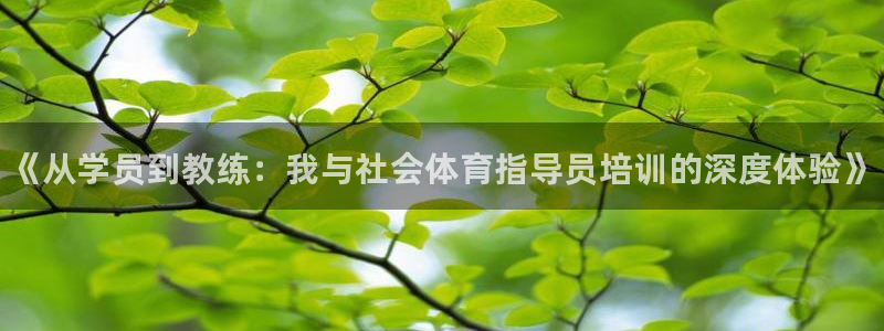 耀世娱乐是不是赚钱了：《从学员到教练：我与社会体育指